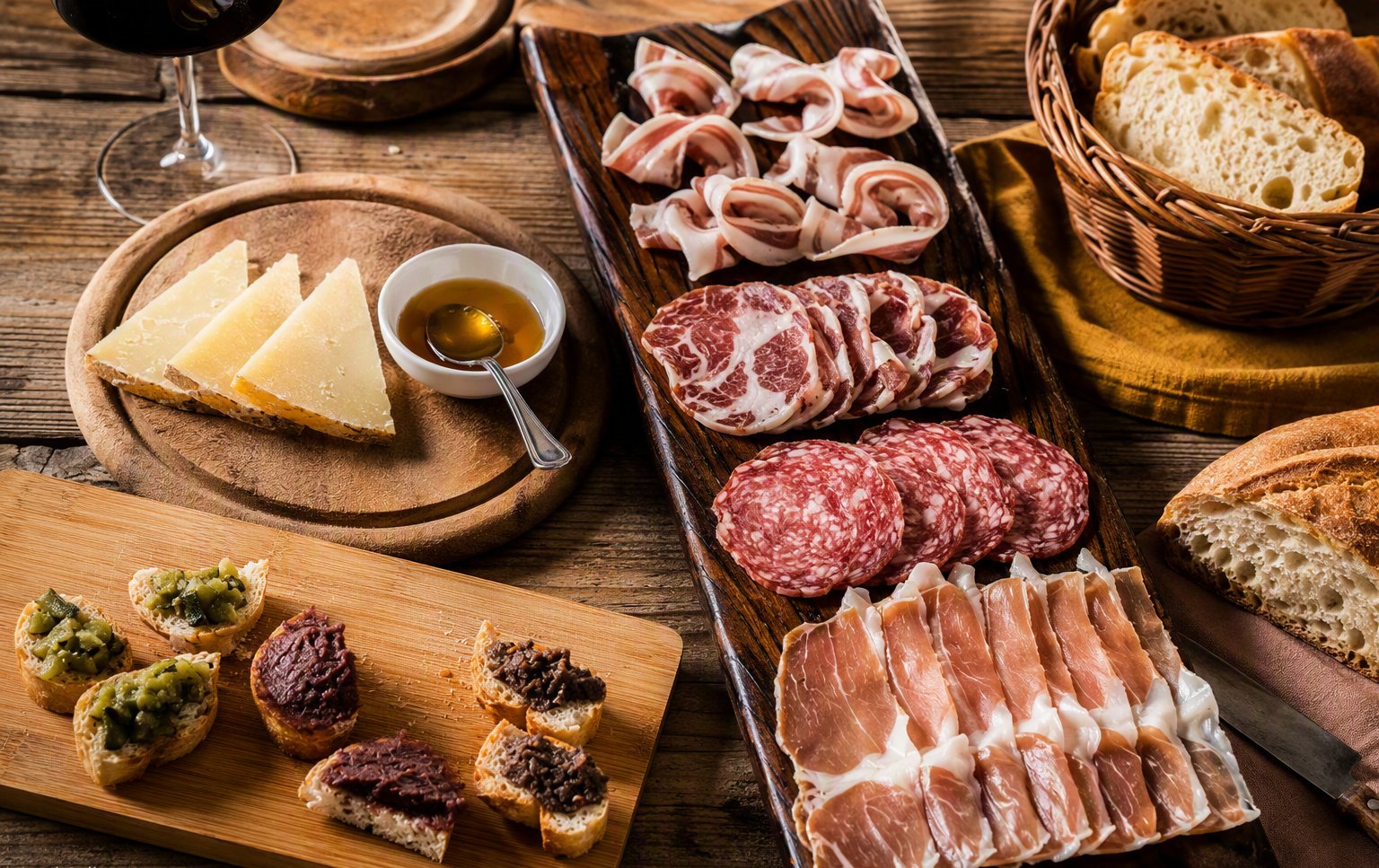 Tagliere di salumi e pecorini